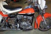 Picture 6 - 1969 Harley-Davidson FLH ELECTRA GLIDE Orange and Wrinkle Black motorbike