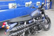Picture 2 - New Triumph Scrambler 2014 Model in Matt Blue with Ceramic coated exhausts motorbike