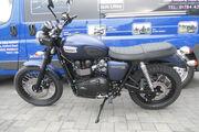 Picture 3 - New Triumph Scrambler 2014 Model in Matt Blue with Ceramic coated exhausts motorbike