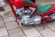 Picture 3 - Harley Style Choppper 102 Miles From New 2002 Bourgets Python in Red motorbike