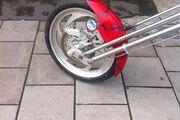 Picture 4 - Harley Style Choppper 102 Miles From New 2002 Bourgets Python in Red motorbike