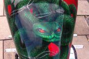 Picture 5 - Harley Style Choppper 102 Miles From New 2002 Bourgets Python in Red motorbike