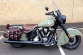 INDIAN CHIEF BOMBER ltd edition 2010 bike with only 780 miles from new . for sale