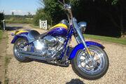 Picture 3 - Harley-Davidson FLSTFSE 2, 2006 Fatboy Screamin in Yellow & Blue motorbike