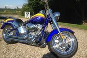 Picture 7 - Harley-Davidson FLSTFSE 2, 2006 Fatboy Screamin in Yellow & Blue motorbike