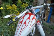 Picture 5 - 2005 Custom Harley-Davidson Chopper White & Orange motorbike
