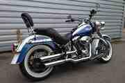 Picture 2 - 2005 Harley-Davidson FLSTNI Softail Deluxe Blue & White motorbike