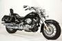 Yamaha XVS 650 A Dragstar Classic Silverado. 2007, Screen, Leather Panniers