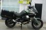 Moto Guzzi Stelvio NTX with Large Alloy Panniers Green 500 miles