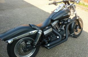 2009 Harley-Davidson FXDF FAT BOB 1584 09 Black motorbike