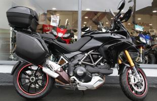 2011 Ducati Multistrada S Touring, Black with FULL luggage motorbike
