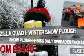 Quadzilla 500es Quad & Quad X Snow Plough and Quad X 50Kg Salt Spreader for sale