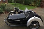 vincent rapide c with blacknell combination motorcycle for sale
