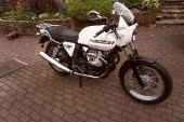 Moto Guzzi Classic Cafe V70 Motor Cycle in pearlescent white for sale