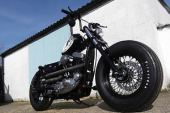 Harley Davidson sportster bobber pro built in a crazy orange japan/brat style for sale
