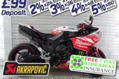 Yamaha R1 MILWAUKEE BSB REPLICA with AKRAPOVIC CANS Ellison and Waters for sale