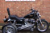 Truly outstanding 2010 black Harley-Davidson XL 883L SPORTSTER Trike for sale