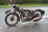 Royal Enfield JL 30 Vintage motorcycle 1930 Reg DE 7774 (Barn find). Very rare. for sale