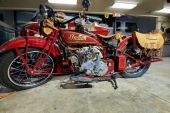 1928 Indian Scout 101, Red color for sale
