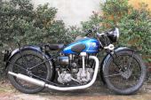 Vintage 1937 cammy ohc OK Supreme Silver Cloud Pilot 350 road bike Webb girders for sale