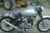 Royal Enfield Classic Trials 500cc in silver and chrome *MINT CONDITION for sale